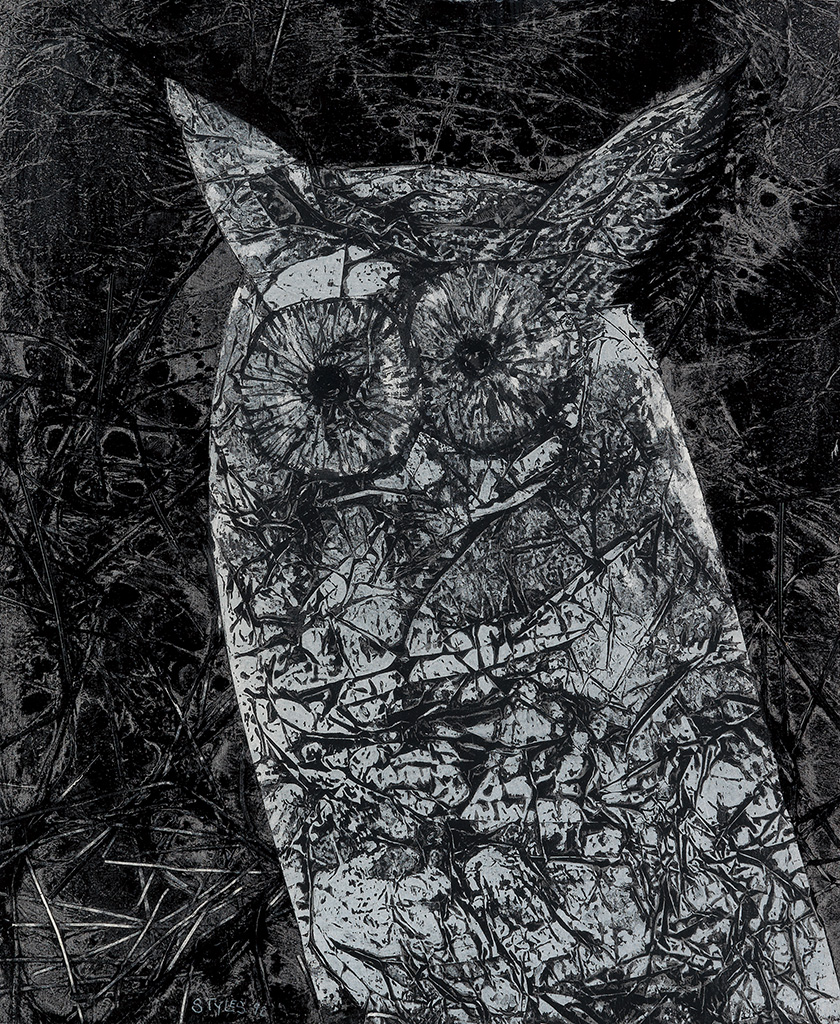 FREDDIE STYLES (1944 -  ) Untitled (Owl).